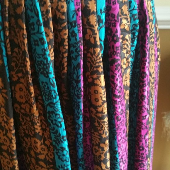 Vintage Silk Oscar de la Renta Maxi Skirt - Picture 4 of 5